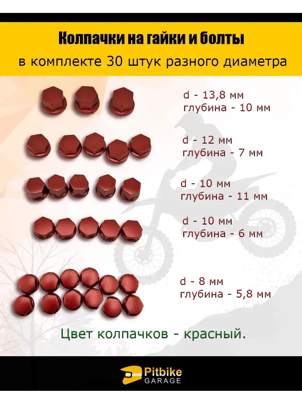 Декоративные колпачки на гайки и болты