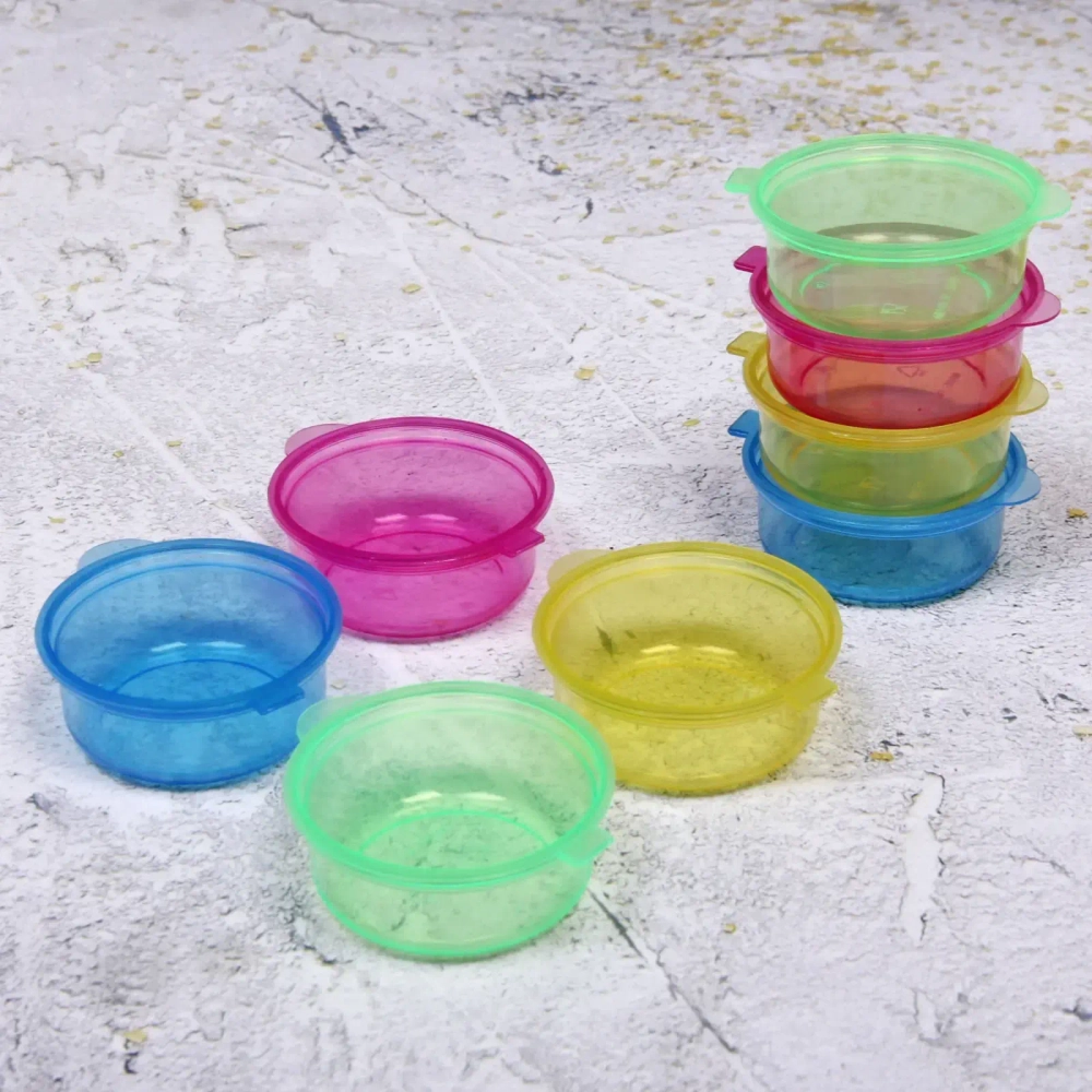 Набор контейнеров для продуктов 85мл 8шт 6*2,5см цветные