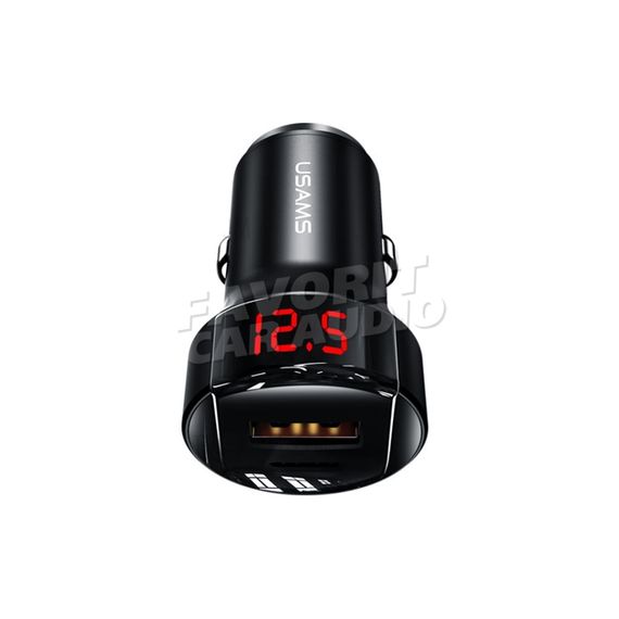 АЗУ 1USB Usams US-CC113 C19 5000mA алюминий Type-C дисплей чёрный