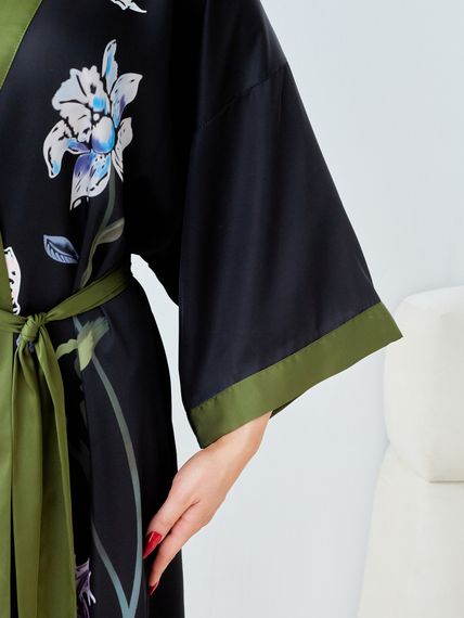 Халат женский шелковый AMELIA