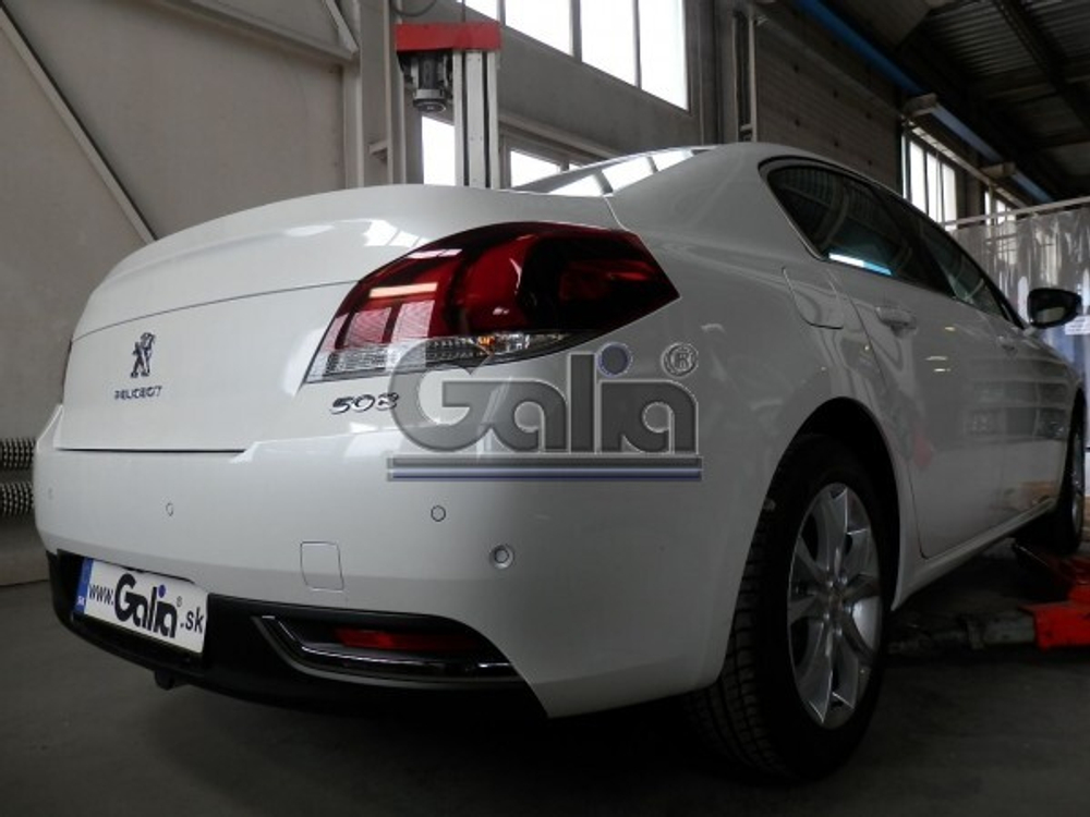 Фаркоп оцинкованный Galia P043A для Peugeot 508 седан 2011-(паспорт и сертификат в комплекте)(без электрики)