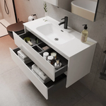 Тумба подвесная SANCOS Libra 1190х450х500, c двумя ящиками оснащенными доводчиками, белый глянец , арт. LB120-2W