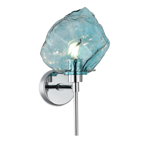 SL1175.111.01 Бра ST-Luce Хром/Светло-голубой E14 1*40W PORTICI