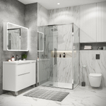 Душевой уголок Grossman Cosmo 120х90 120.K33.02.1290.10.00 профиль Хром стекло прозрачное