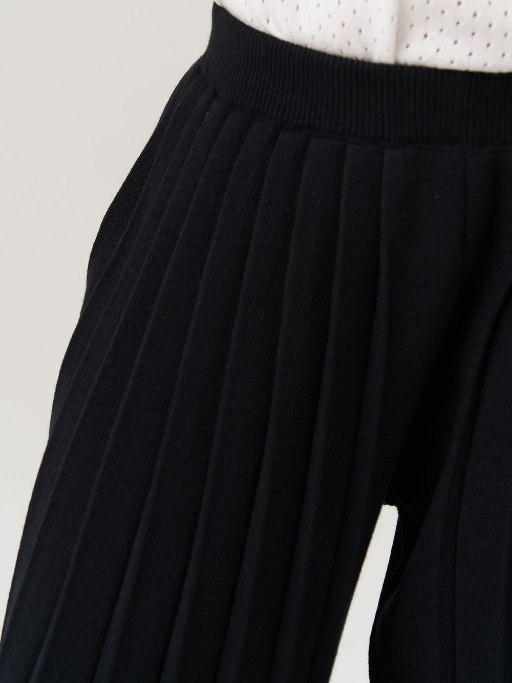 Школьные широкие брюки для девочки AT726-2 черный