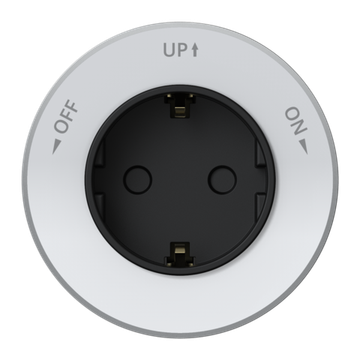 MULTITRACK Розетка 2К+З круглая 16 А/250 В БЕЛЫЙ