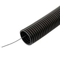 Труба гофрированная ПНД черная 16 мм с протяжкой 100 м Урал Пак