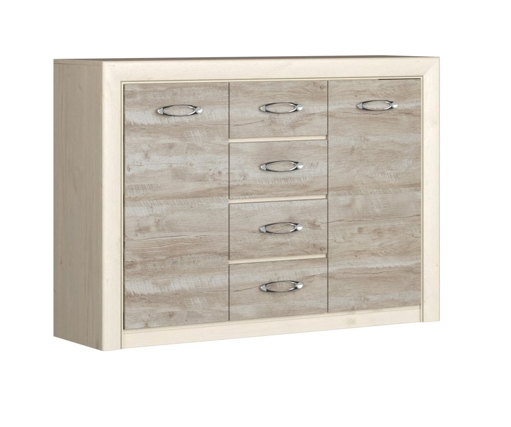 Комод комби Мартина дуб приморский/дуб юкон