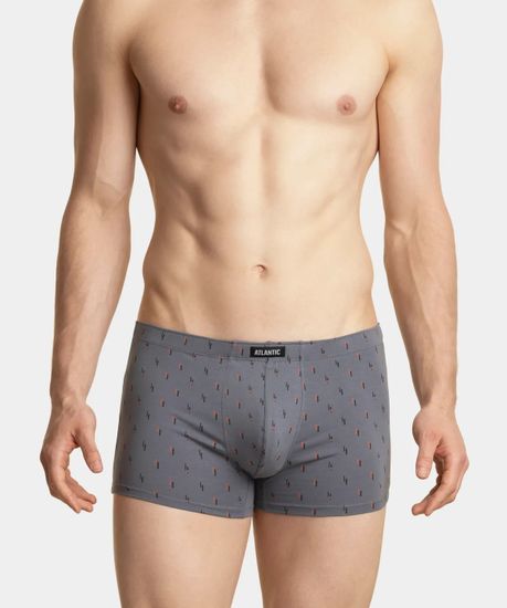 Трусы мужские боксеры (3шт), Atlantic 3MH-025/04, серый + графитовый + черный
