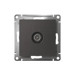 Розетка телевизионная оконечная TV AtlasDesign 1дБ механизм базальт SE ATN001491