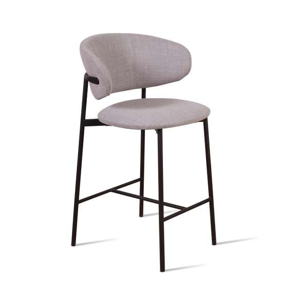 Полубарный стул Adele, серая рогожка