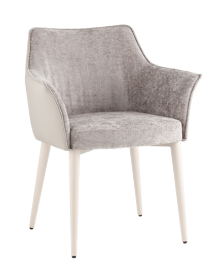 Стул обеденный Feston слоновая кость букле с экокожей