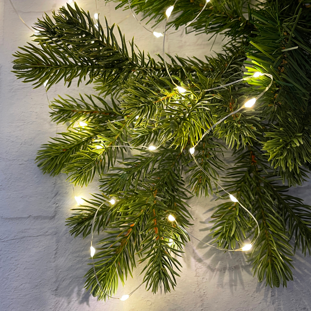 Гирлянда 1.5м String Light Роса на серебряном проводе 300 ламп