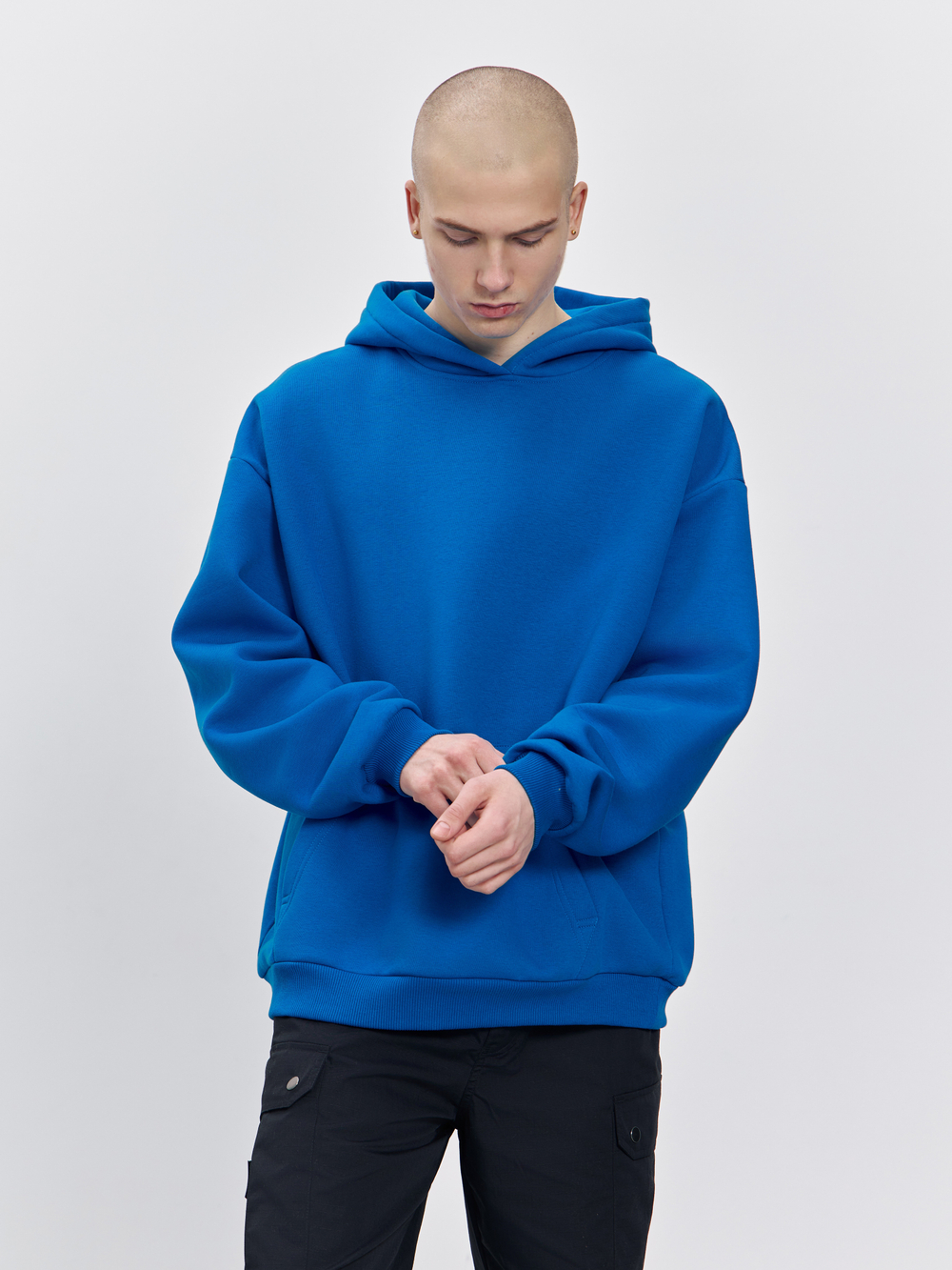 Худи с начесом (синий)