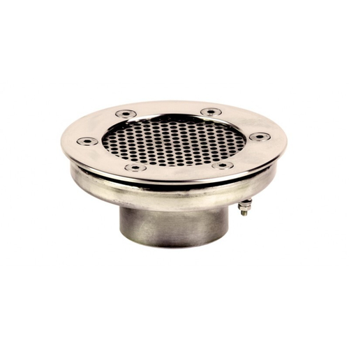 Водозабор с сетчатой крышкой д.120 (пленка) G2" (внутр.) нерж. AISI-304