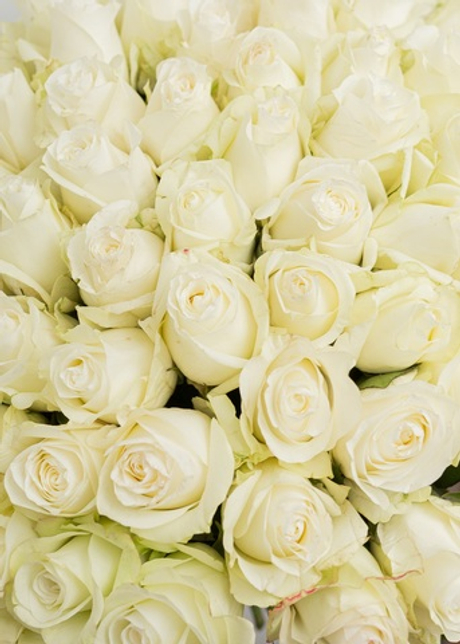 Букет из белых роз #101