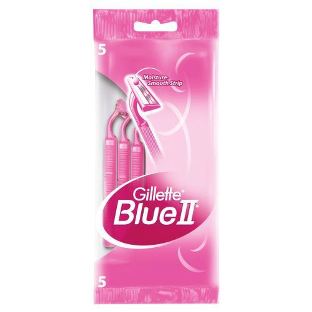 GILLETTE BLUEII 5 шт. Бритвы одноразовые для женщин