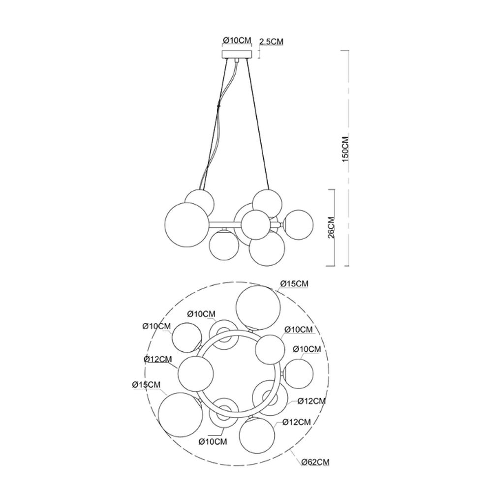 Подвесная люстра Arte Lamp