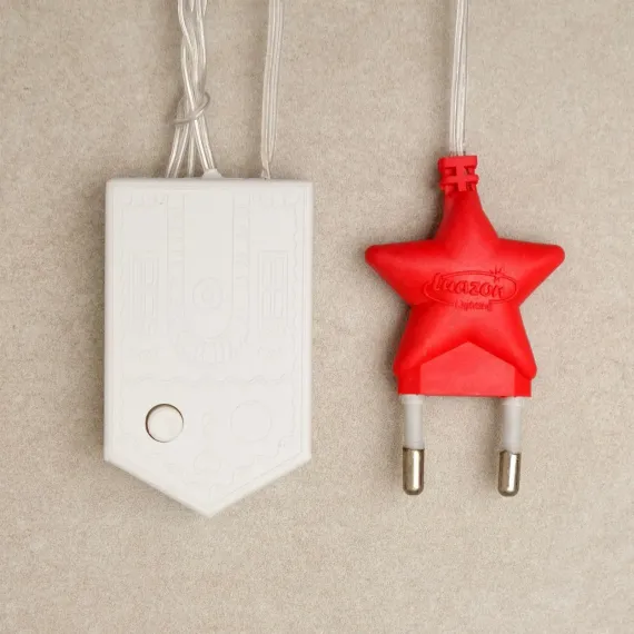 Гирлянда-сетка 1.6 × 1.6 м, IP20, прозрачная нить, 144 тёпло-белые LED, 8 режимов, 220 В, Luazon Lighting (3556874)