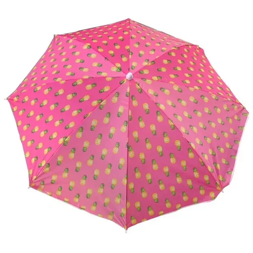 Зонт пляжный D=170см, h-190см «Ананасовый рай» ДоброСад
