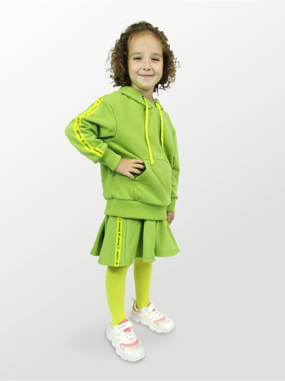 Худи для детей, модель №1, рост 116 см, зеленый