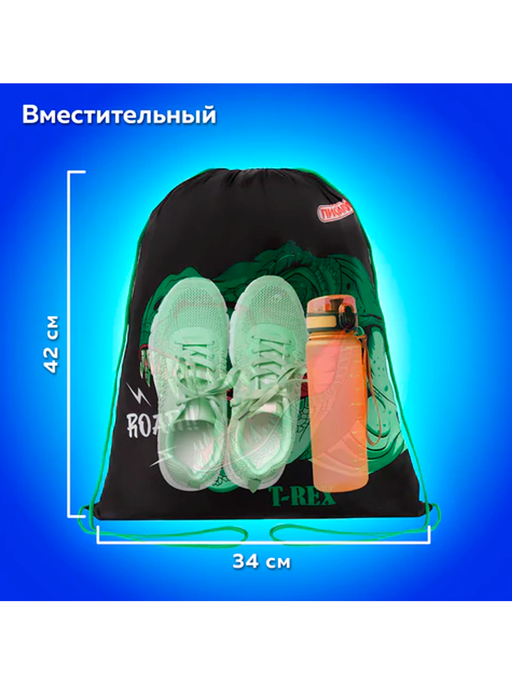 Мешок для обуви "Дино"