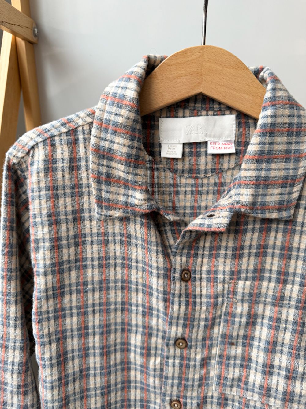 Хлопковая рубашка Zara, 98