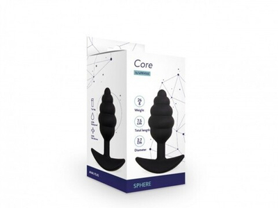 Большая анальная пробка для ношения Sphere L (Цвет: черный)