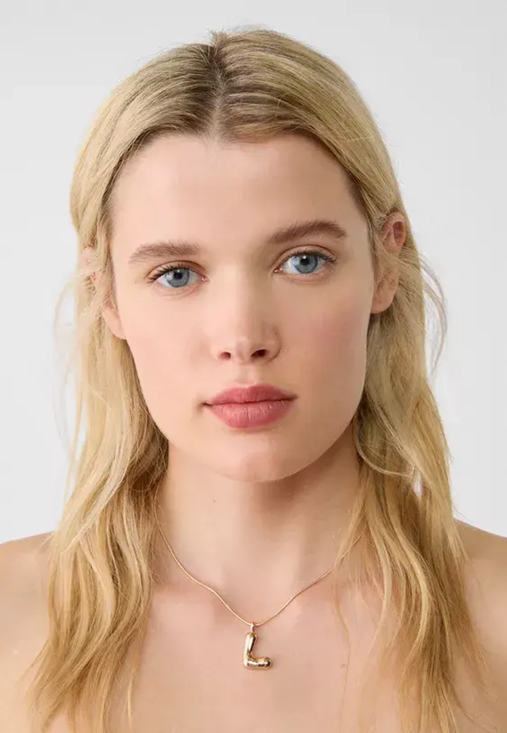 STRADIVARIUS Ожерелье с инициалами, золотой