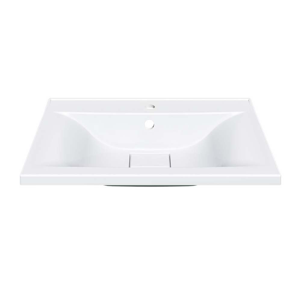 Раковина Vincea VCB-3M600W из искусственного камня, цвет белый