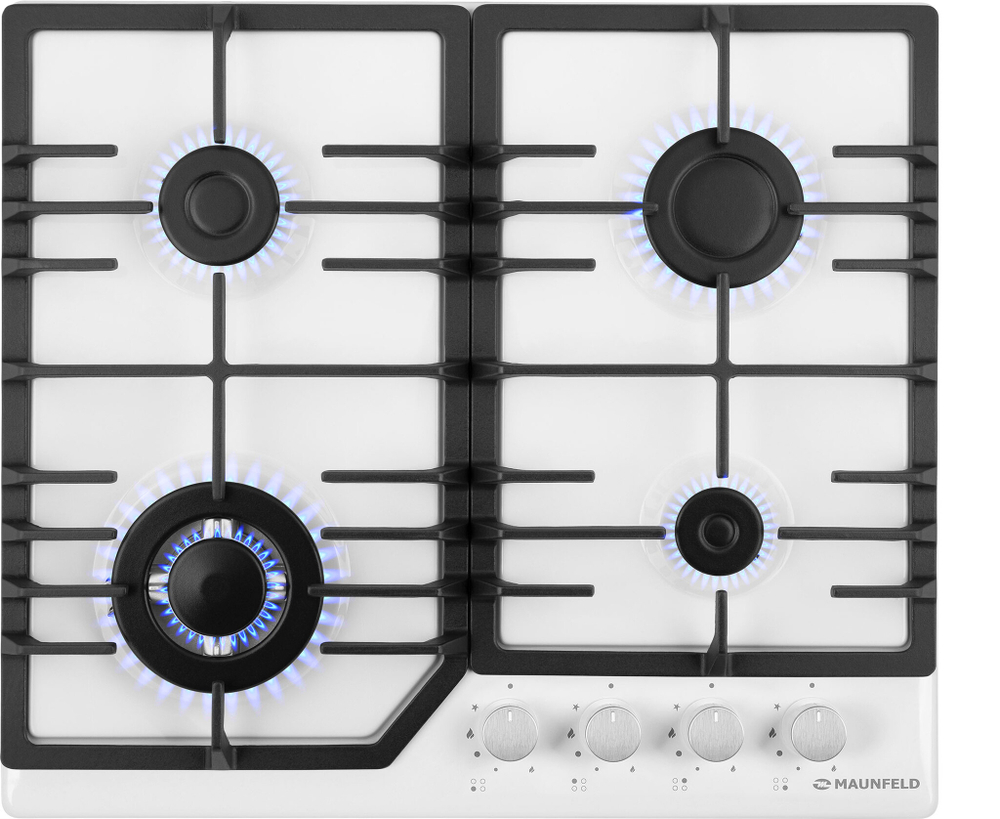 Газовая варочная панель MAUNFELD EGHE.64.43CW/G фото 