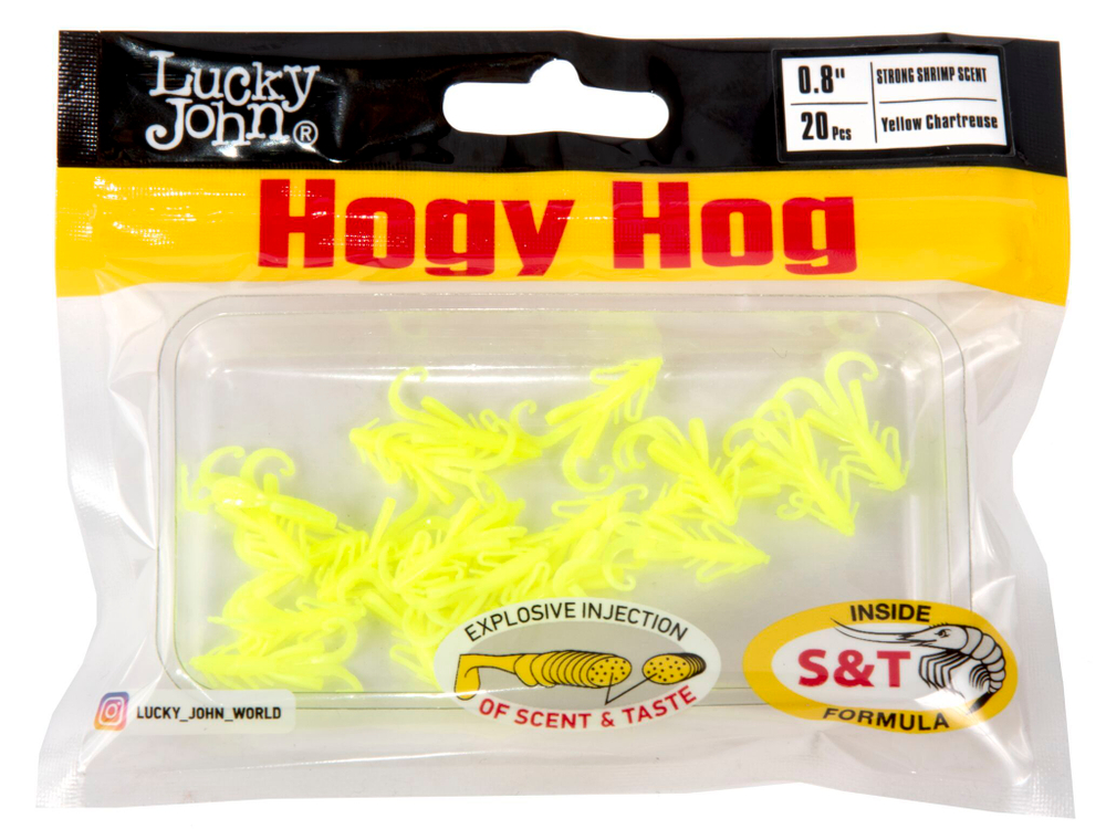 Мягкая приманка Lucky John HOGY HOG 0.8in (20 мм), цвет S88, 20 шт.