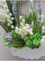 Панно на стену для интерьера "Окно с цветами"