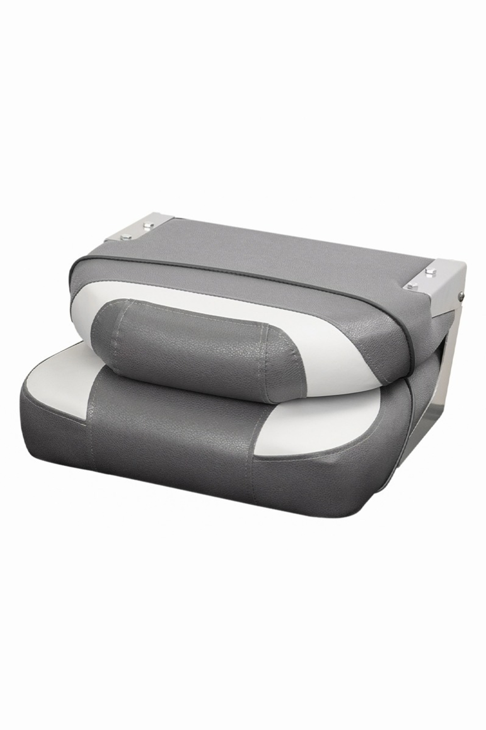 Кресло раскладное поворотное мягкое Люкс темно-серый/серый