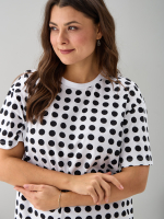 Футболка Фк-193/белый-крупныйгорох