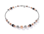 Колье-трансформер 4-in-1 сотуар Coeur de Lion Rosegold-Silver 5008/10-1631