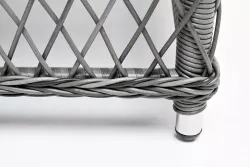 "Гранд Латте" стол журнальный из искусственного ротанга, цвет графит