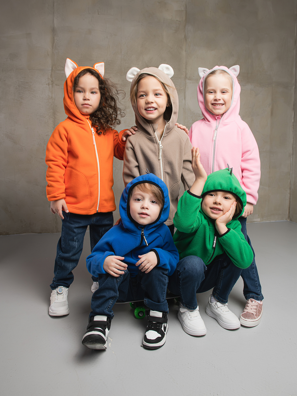 Толстовка флисовая "Дино" зеленый