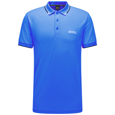 Мужское теннисное поло BOSS x Matteo Berrettini Paddy Pro Polo - bright blue