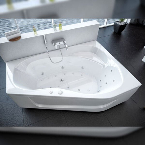 Акриловая ванна Aquatek (Акватек) Медея 170x95 R, с каркасом, с фронтальной панелью, со сливом-переливом