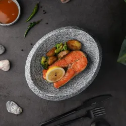 Салатник 190 мл 23*18,5 см h10 см Stone Untouched Taiga P.L. Proff Cuisine [1]