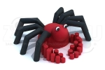 Резиновая фигура 3D для детских площадок Крабик