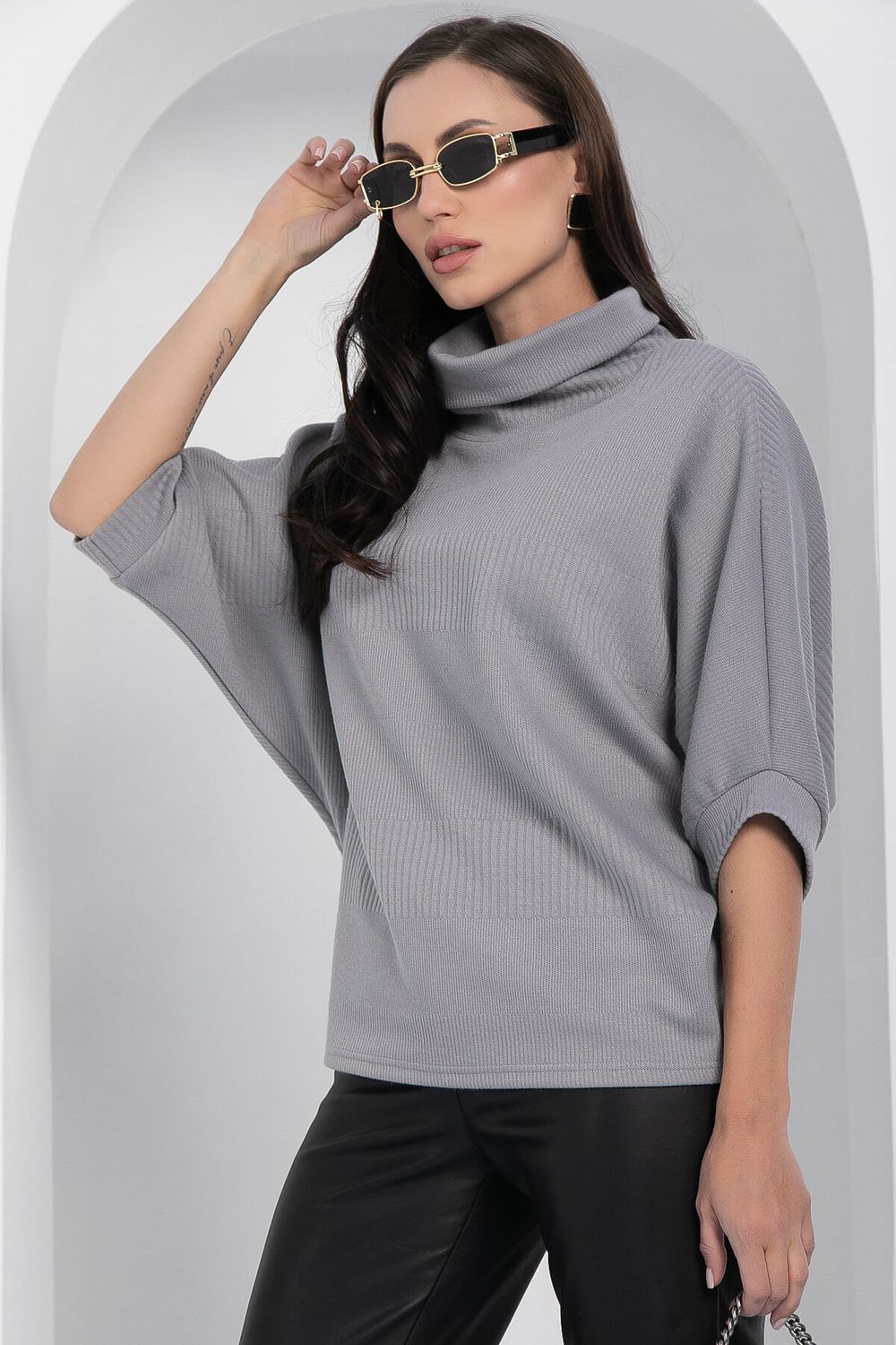 Блуза Барбара (серая) Б12652-12 LT Collection