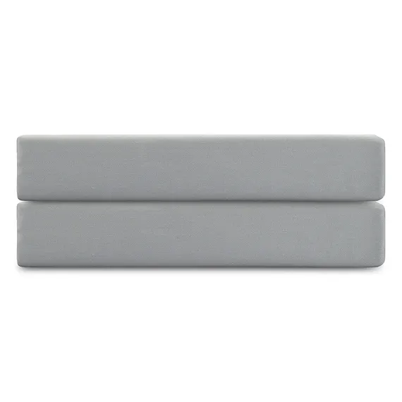 Простыня на резинке из премиального сатина оливкового цвета из коллекции essential, 200х200х30 см