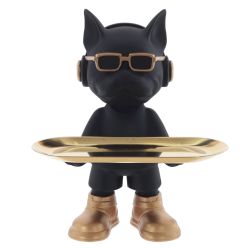 GAEM Фигурка декоративная с подносом "Собака", L22,5 W17 H28 см