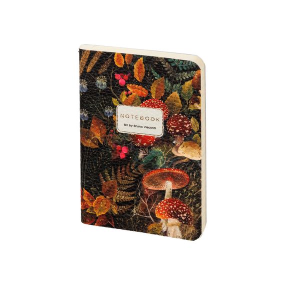 Bloknot \ Блокнот \ Notebook  Тетрадь А6 из экокожи, "Флора. Лесная сказка" 60 л. Линейка