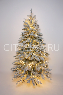 Комплект: Елка Тайла заснеженная с гирляндой, декор Императрица