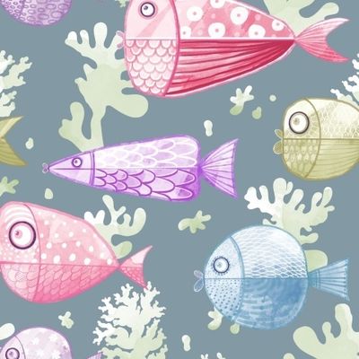 Акварельные рыбки