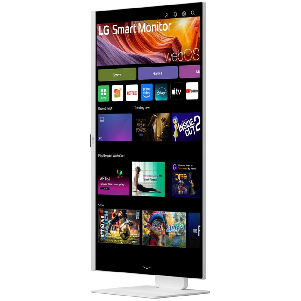 Монитор LG 31.5" 32U830SA-W Smart, белый, IPS LED, 16:9 3840x2160 60Hz, 4K, webOS