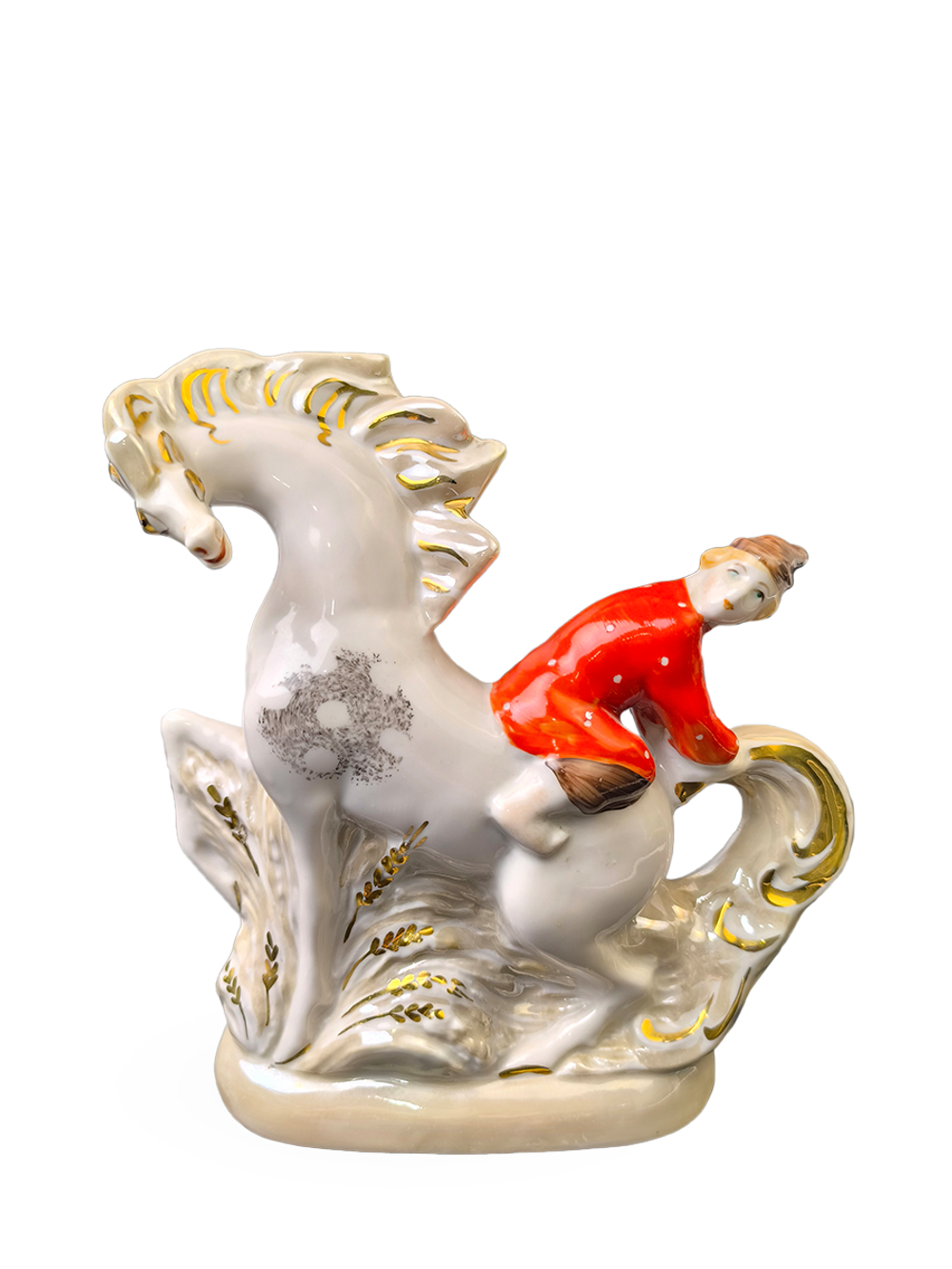 Фарфоровая статуэтка "Иванушка и конёк-горбунок"